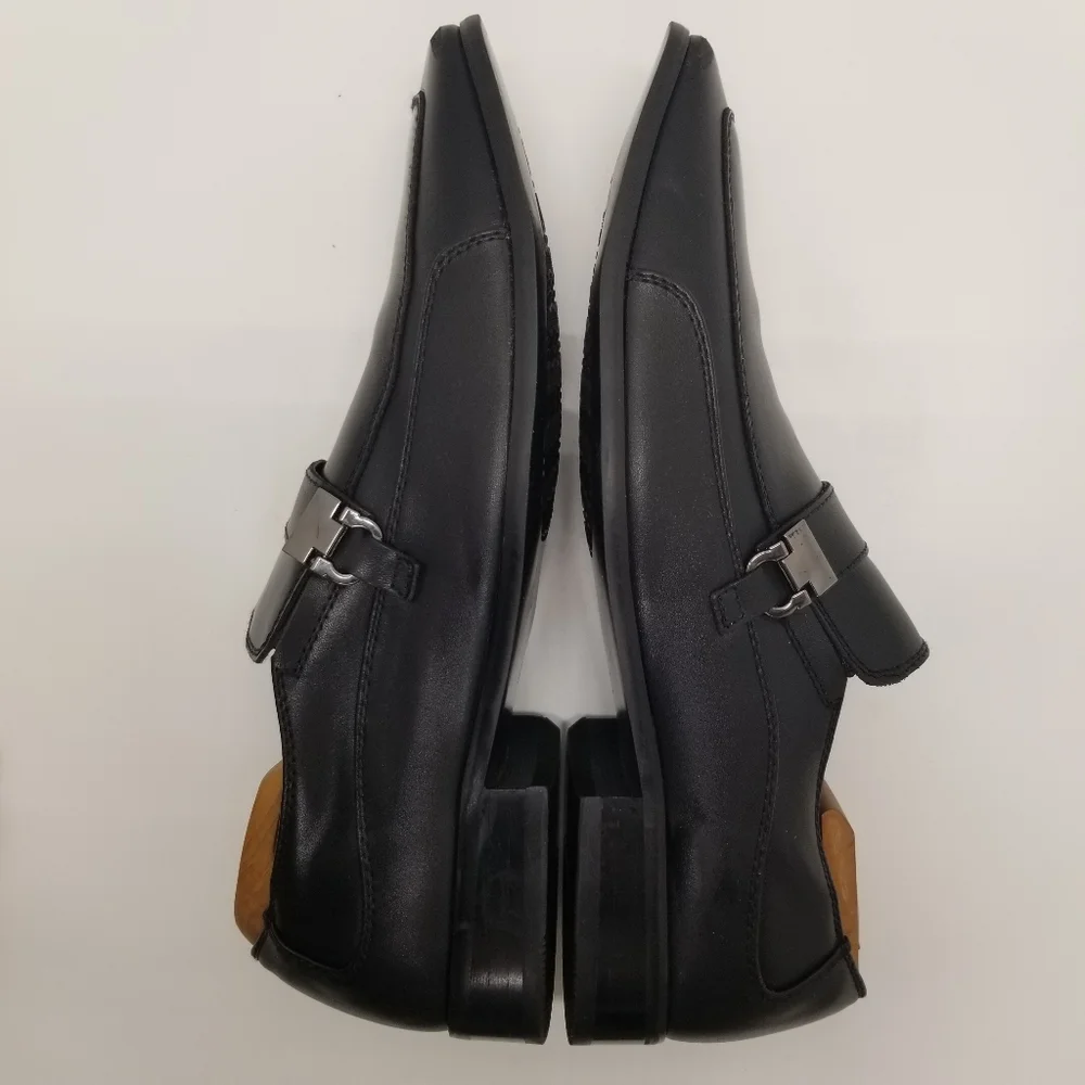 Perry Ellis Portfolio Matthew 07714A Mens Size 10.5 Black Leather Slip On